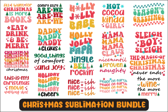 Christmas SVG Sublimation Design Bundle: Graphics for Crafts & Campaigns