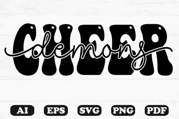 Demons Cheer Kids SVG Graphics for Crafts