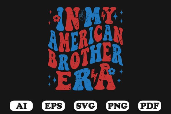 In My American Brother Era USA Retro Wav Graphics