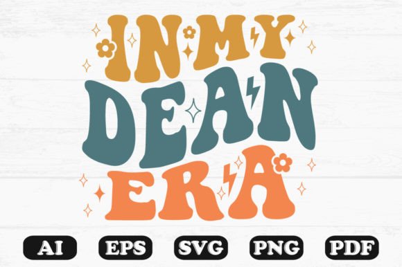 In My Dean Era Retro Wavy SVG T-shirt — Graphics for Crafts