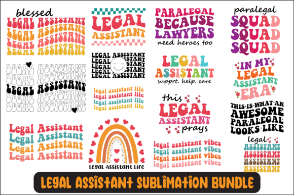 Legal Assistant SVG Sublimation Bundle for Crafts & Graphics