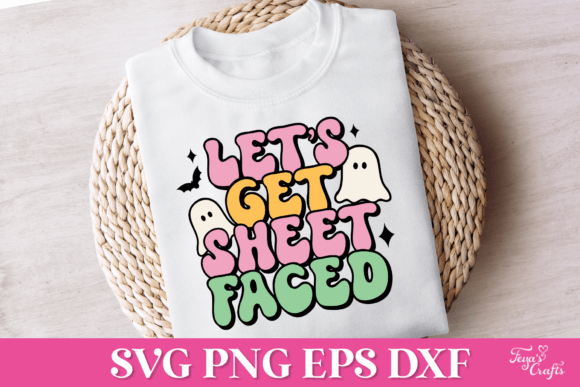Let’s Get Sheet Faced Retro Halloween Graphics for Crafts