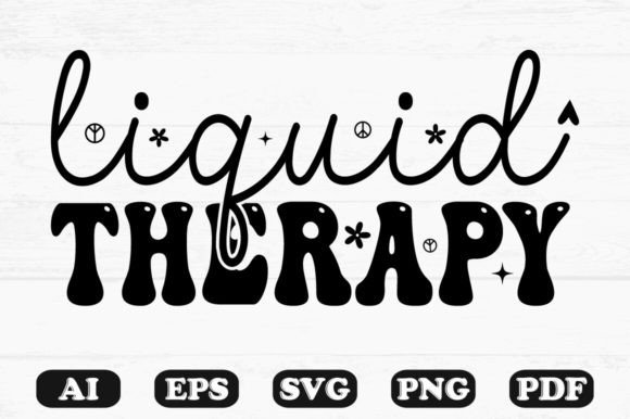 Liquid Therapy Kids SVG T-shirt Graphics for Crafts