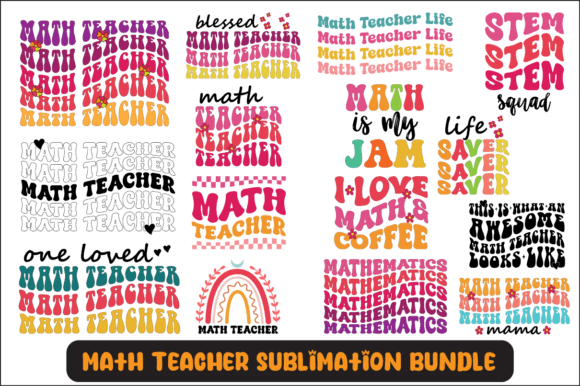 Math Teacher SVG Bundle for Crafts & Graphics