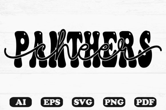Panthers Cheer Kids SVG: Graphics for Crafts & Content